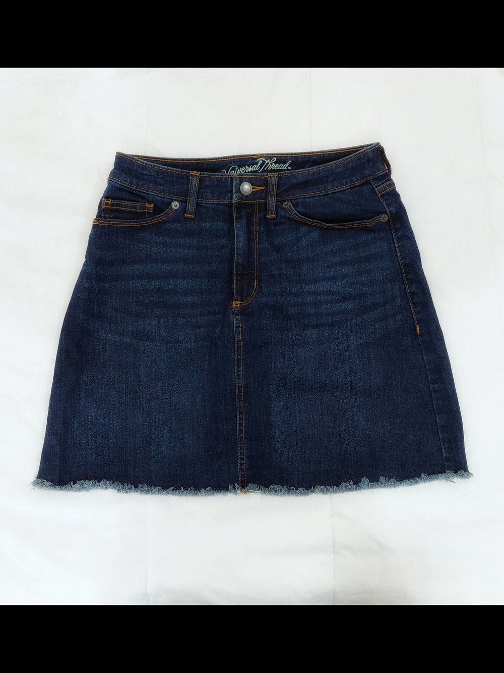 Universal Thread Dark Blue Denim Mini Skirt